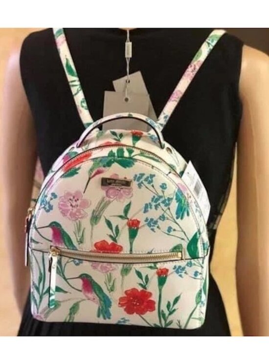 Kate Spade Laurel Way Hummingbird Floral Sammi Backpack WKRU5468 NWT